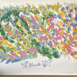 Fine Art Reproduction Poster of “Shanti” painting by Sri Chinmoy 25”X19” in tube